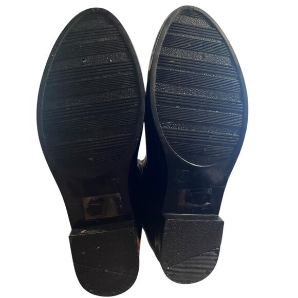 Juicy Couture Womens Rain Boots 7 Black Brand Spell Out Garden Waterproof - Picture 8 of 12